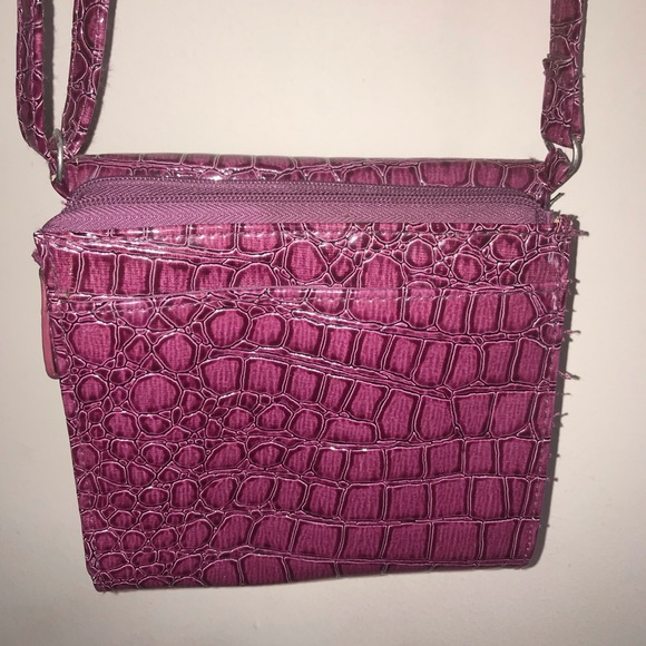 Women’s purple crossbody bag - Picture 2 of 6